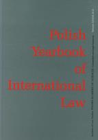Opakowanie Polish Yearbook of International Law tom XXXIII