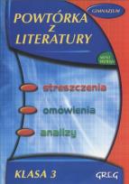 Okładka książki Powtórka z literatury GIM 3 GREG