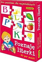 Okładka książki Poznaję literki Gra puzzlowa