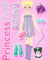Okładka książki Princess Top Stickers Kolorowanka z naklejkami