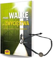 Okładka książki Przez walkę do zwycięstwa (książka + bransoletka)