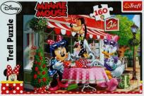 Okładka książki Puzzle 160 Minnie i Daisy w kawiarni TREFL