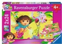 Okładka książki Puzzle  2X24 Dora w dżungli