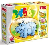 Opakowanie Puzzle 3,4,5,6,7 ZOO MAXIM