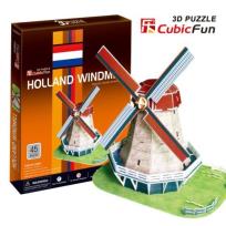 Okładka książki Puzzle 3D Holland Windmill