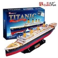 Okładka książki Puzzle 3D titanic duży
