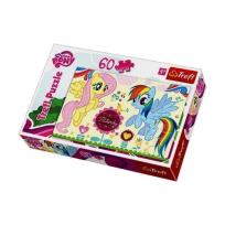 Okładka książki Puzzle 60 My Little Pony - Wesołe miasteczko TREFL