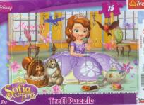 Okładka książki Puzzle ramkowe 15 Podwieczorek u Zosi TREFL