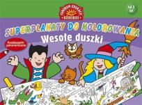 Okładka książki Superplakaty do kolorowania. Wesołe duszki
