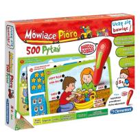 Okładka książki Uczę się bawiąc. Mówiące pióro 500 pytań 5+