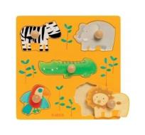 Opakowanie Układanka drewniana z uchwytami - Dżungla
