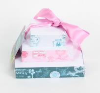 Opakowanie Zestaw karteczek w 3 rozmiarach z kokardą