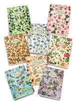 Opakowanie Zeszyt A5 Pigna Nature Flowers w kratkę 80 kartek mix wzorów