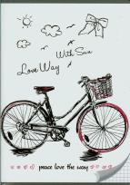 Opakowanie Zeszyt A5 w kratkę 96 kartek Rower