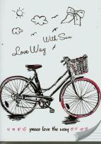 Opakowanie Zeszyt A5 w linie 96 kartek Rower