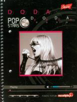 Opakowanie Zeszyt na spirali A5 Pop Stars w kratkę 80 kartek Doda