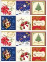 Opakowanie 24 tradycyjne karnety do prezentów świątecznych