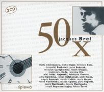 Okładka książki 50 x Jacques Brel