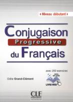 Okładka książki Conjugaison progressive du francais 2ed debiutant Podręcznik + CD