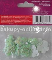 Okładka książki DEKORACJE MATERIALOWE MOTYLE ZIELONE 30 SZT F003