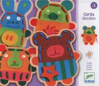 Opakowanie Drewniane zwierzaki do przewlekania