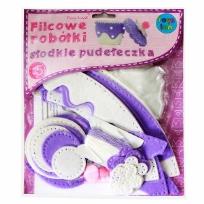 Okładka książki Filcowe słodkie pudełeczka - fioletowe