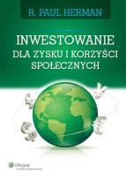 Okładka książki Inwestowanie dla zysku i korzyści społecznych