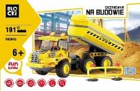 Okładka książki Klocki Blocki Na budowie Ciężarówka 191 elementów