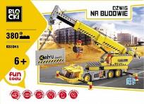 Okładka książki Klocki Blocki Na budowie Dźwig 380 elementów