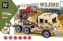 Okładka książki Klocki Blocki Wojsko Wyrzutnia rakiet 210 elementów