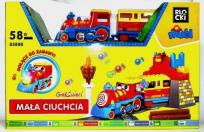 Opakowanie Klocki MUBI Mała ciuchcia na baterie 58 elementów