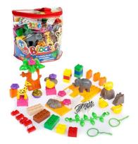 Opakowanie Klocki plastikowe ZOO 43el