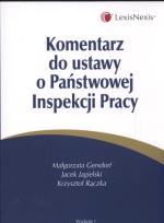 Okładka książki Komentarz do ustawy o Państwowej Inspekcji Pracy