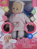 Opakowanie Lalka Julka dwujęzyczna + książeczka jasnoróżowa