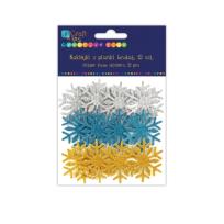 Okładka książki NAKLEJKI Z PIANKI BROKAT 12 SZT SNIEZYNKI 2