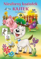 Okładka książki Niesforny koziołek Kajtek -Książeczka z naklejkami
