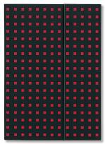 Opakowanie Notatnik B6 Quadro Black on Red