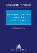 Okładka książki Obowiązek lojalności w spółkach kapitałowych