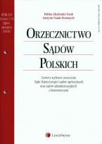Opakowanie Orzecznictwo Sądów Polskich  2008/07