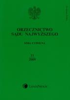 Opakowanie Orzecznictwo Sądu Najwyższego Izba Cywilna 11/2009