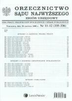 Opakowanie Orzecznictwo Sądu Najwyższego zbiór urzędowy