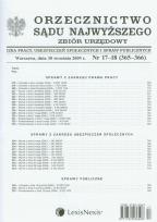 Opakowanie Orzecznictwo Sądu Najwyższego zbiór urzędowy