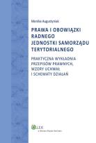 Okładka książki Prawa i obowiązki radnego jednostki samorządu terytorialnego