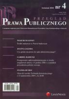 Opakowanie Przegląd Prawa Publicznego 4/2010