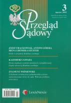 Opakowanie Przegląd Sądowy 3/2010