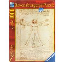 Opakowanie Puzzle  1000 EL. Da Vinci, Człowiek