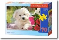 Okładka książki Puzzle 70 - Biały Terrier CASTOR
