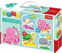 Okładka książki Puzzle Baby Classic - W głębinach TREFL