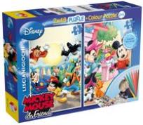 Opakowanie Puzzle dwustronne Myszka Miki 2 w 1 48