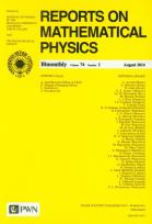 Opakowanie Reports on Mathematical Physics 74/1 2014 kraj